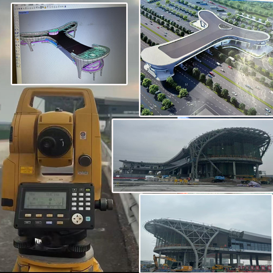 On-site construction management measurement and coordinate setting