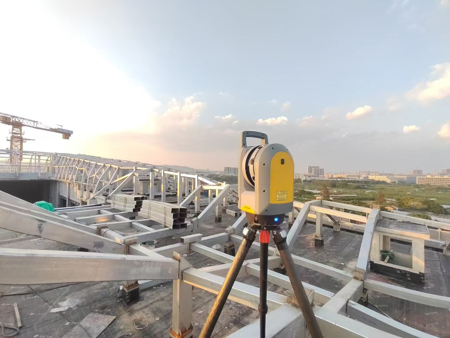 3D laser scanning of stadium steel structures